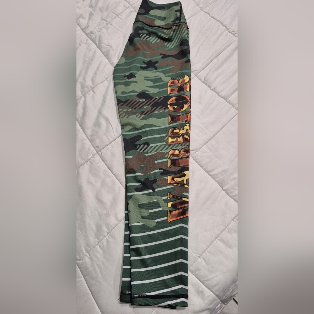 Columbia Camouflage Leggings with Orange Accents